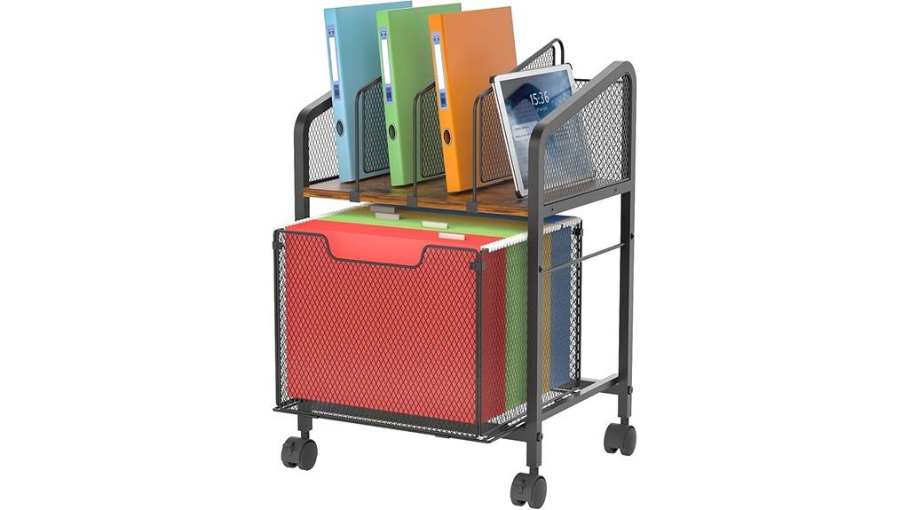 adjustable divider mobile cabinet