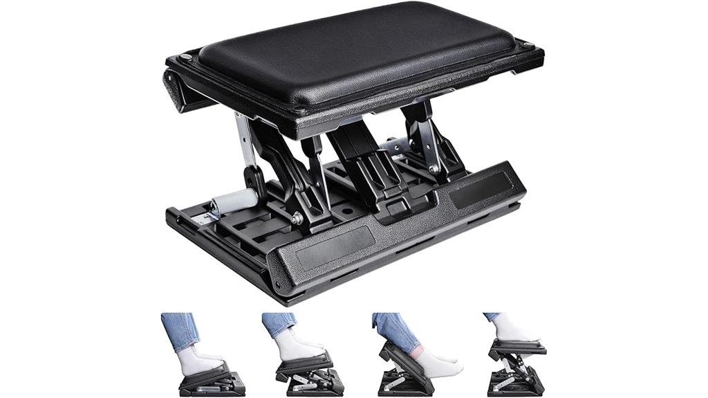adjustable foot rest with massage