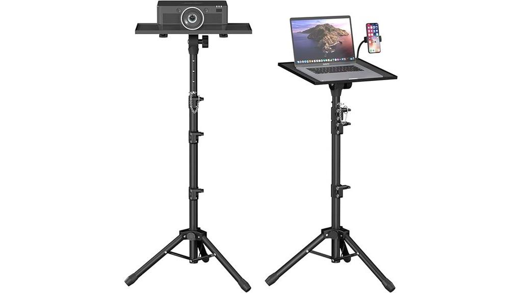 adjustable height laptop stand