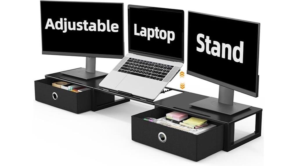 adjustable laptop monitor stand