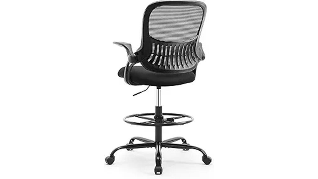 adjustable lumbar drafting chair