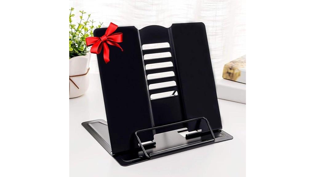 adjustable metal bookstand