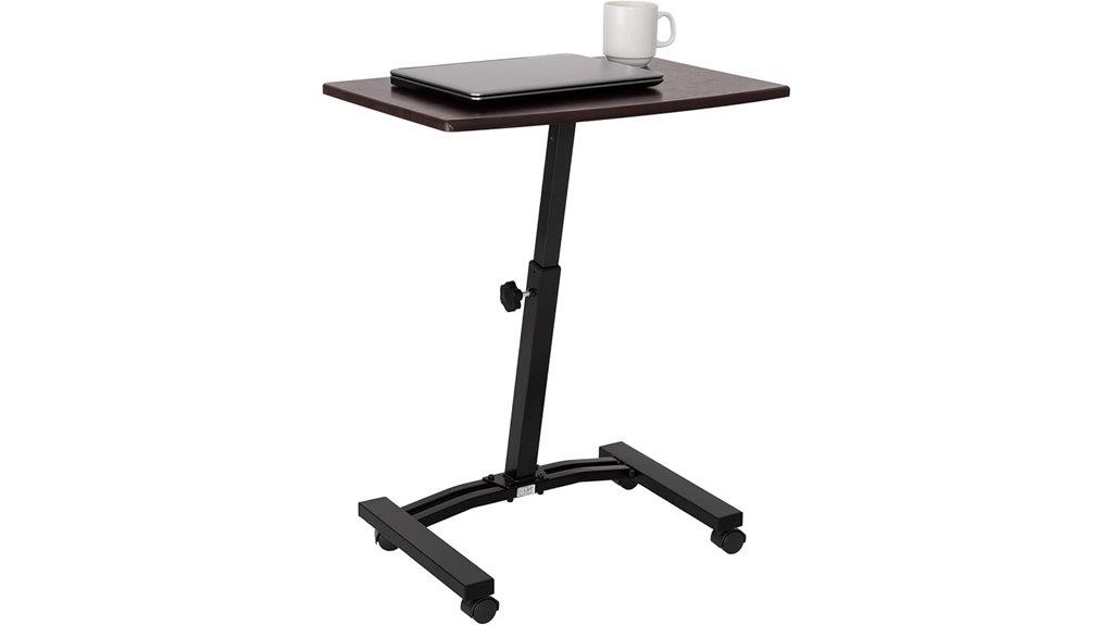 adjustable mobile laptop cart