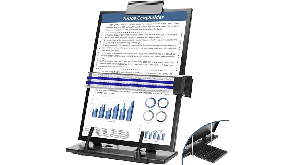 adjustable paper document holder