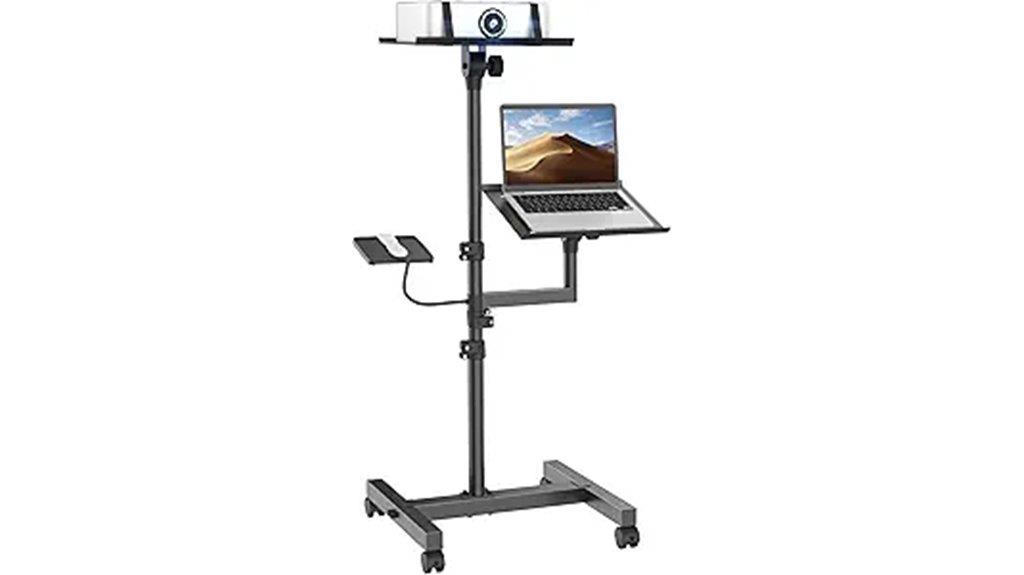 adjustable projector laptop stand