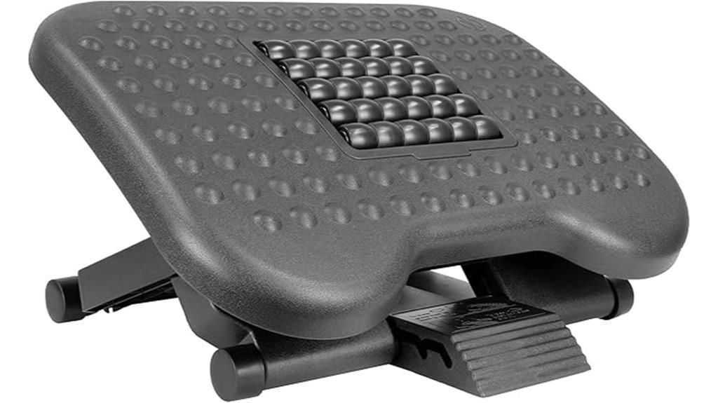 adjustable under desk footrest