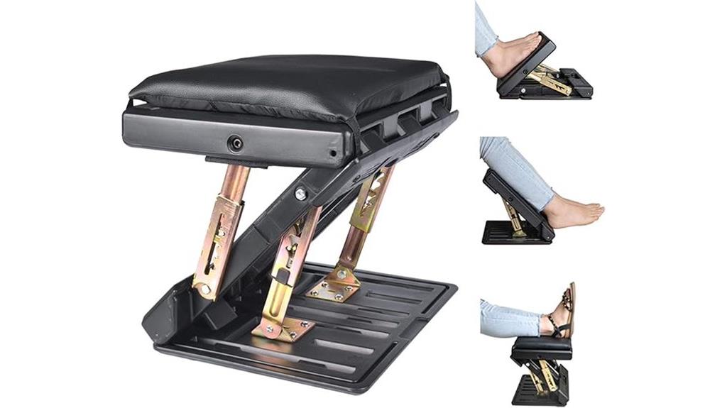 adjustable under desk footrest