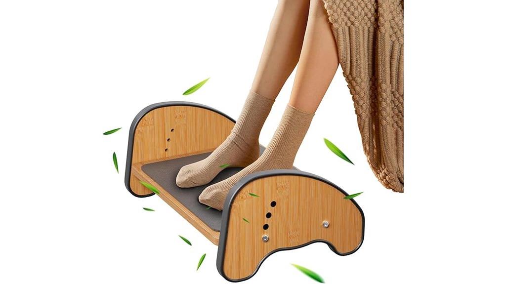 adjustable under desk footrest