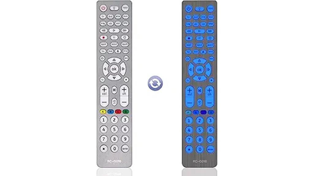 backlit universal tv remote
