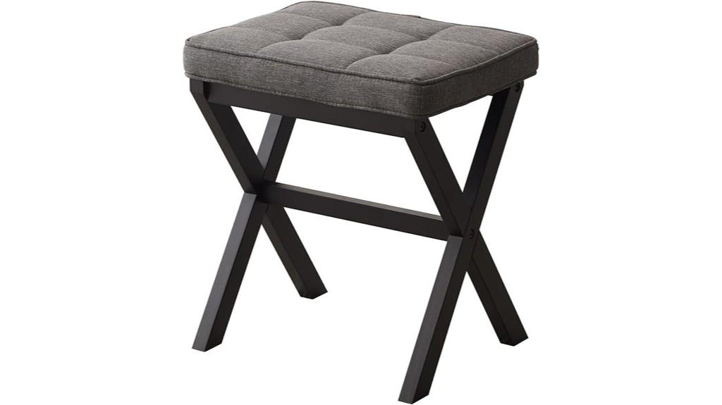 bamboo foot rest ottoman