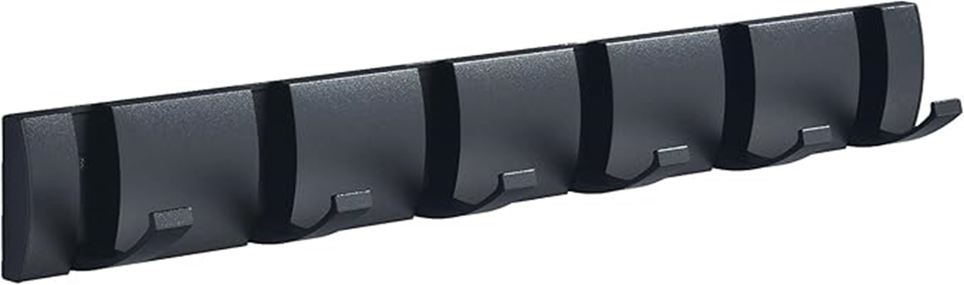 black wall coat rack