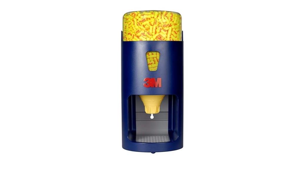 blue earplug dispenser