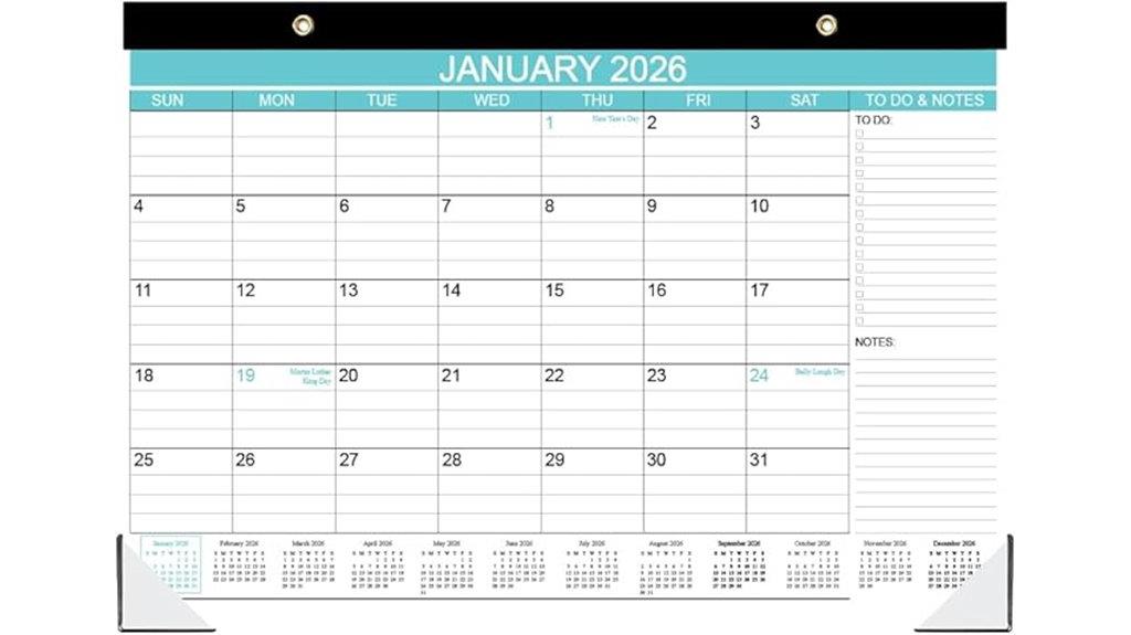 calendar with to do pages