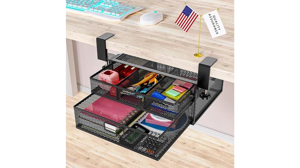 clamp on desk organizer