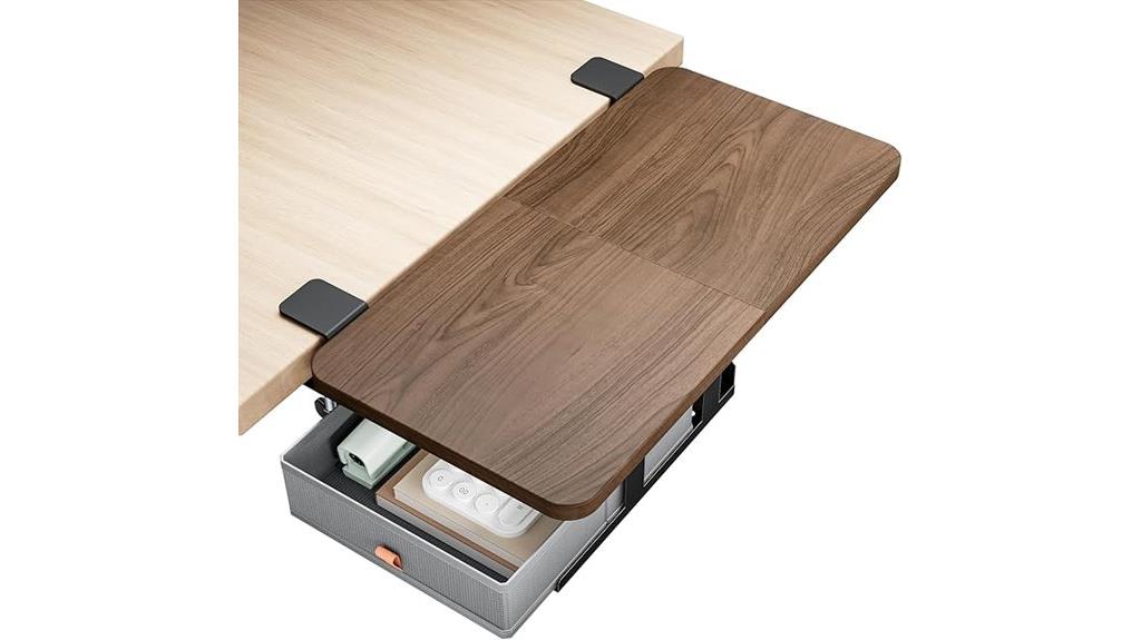 clamp on desk storage