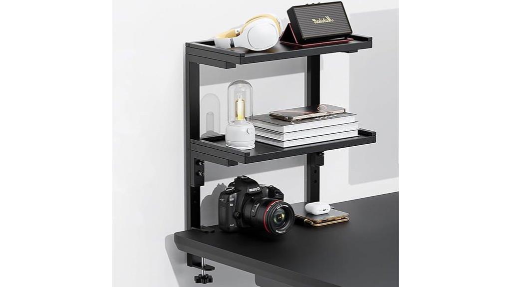 clamp on two tier organizer