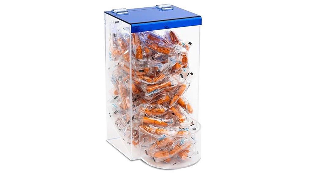 clear acrylic earplug holder