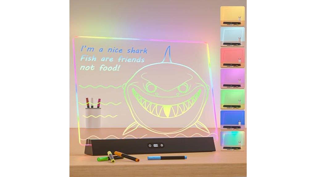 colorful rechargeable led board