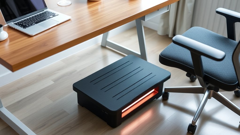 compact desk footrest options