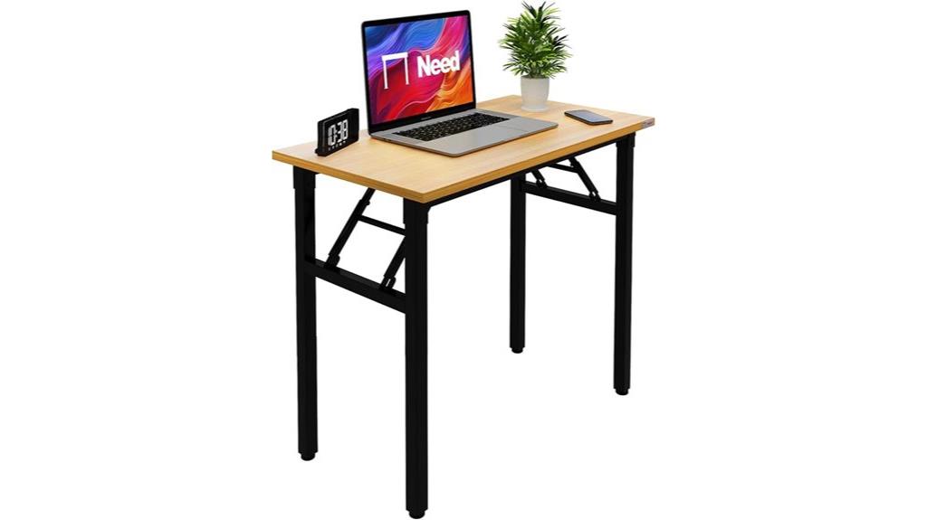compact foldable computer desk