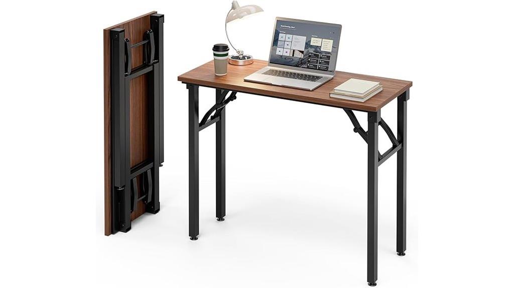 compact foldable computer desk