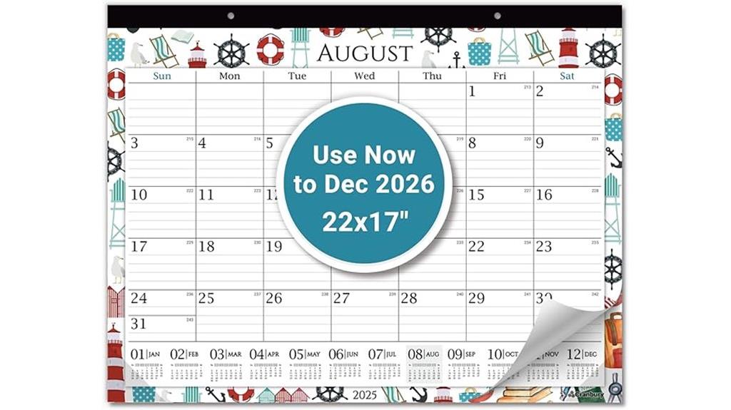 cranbury 2025 2026 desk calendar