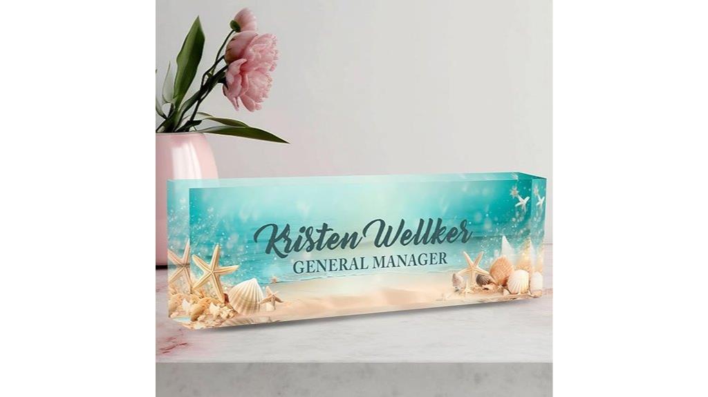 custom office desk sign