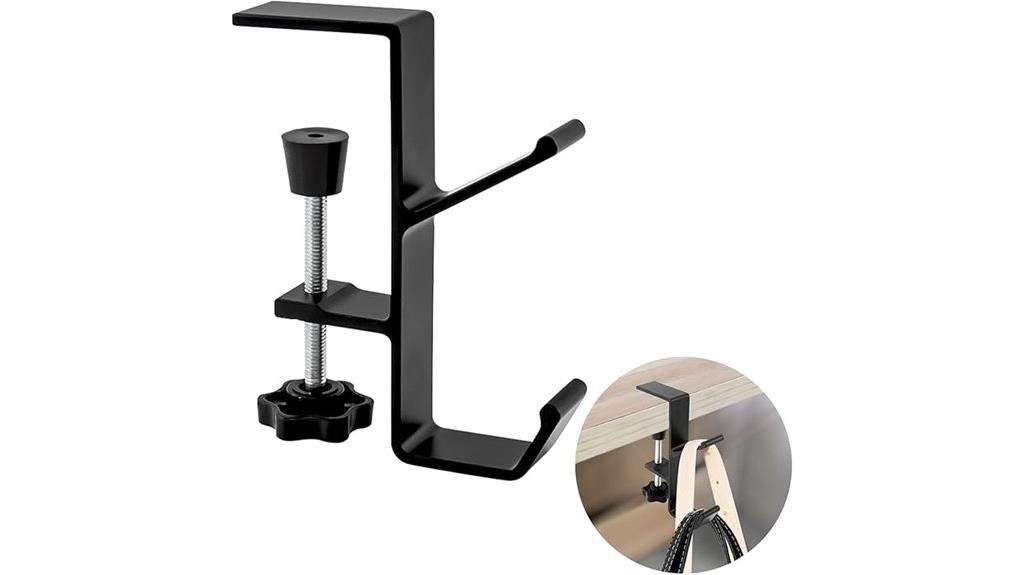 desk clamp backpack hook
