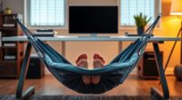 desk foot hammock comfort