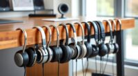 desk mounted headphone hooks