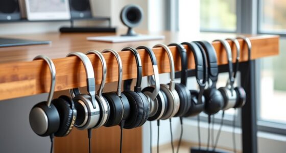 desk mounted headphone hooks