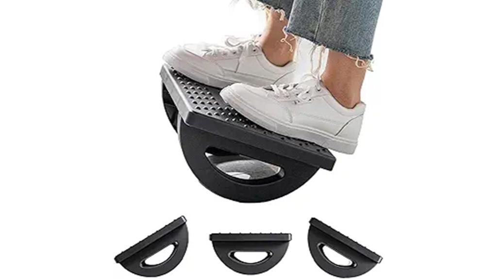 desk mounted rocking footrest