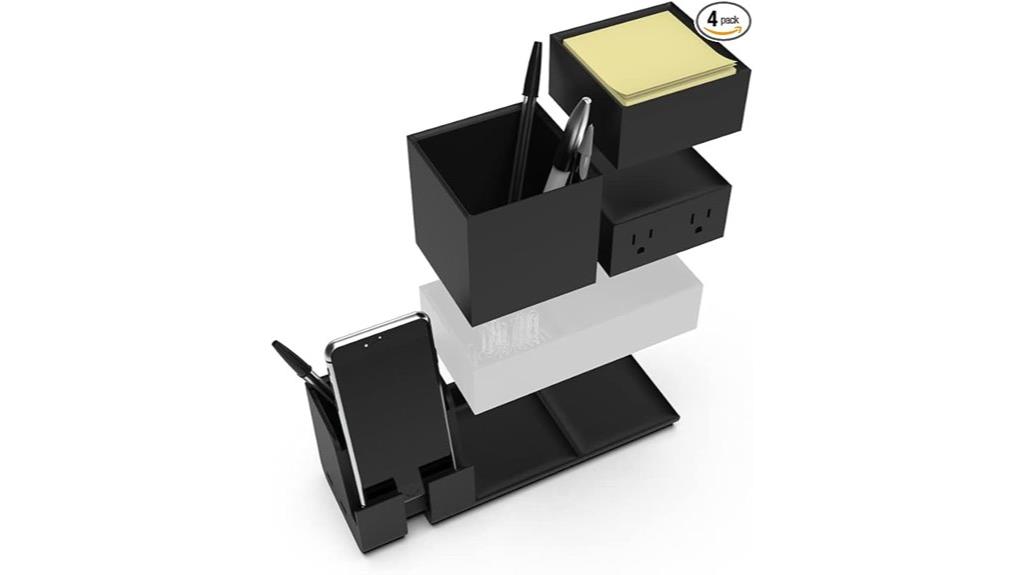 desk organizer and charger
