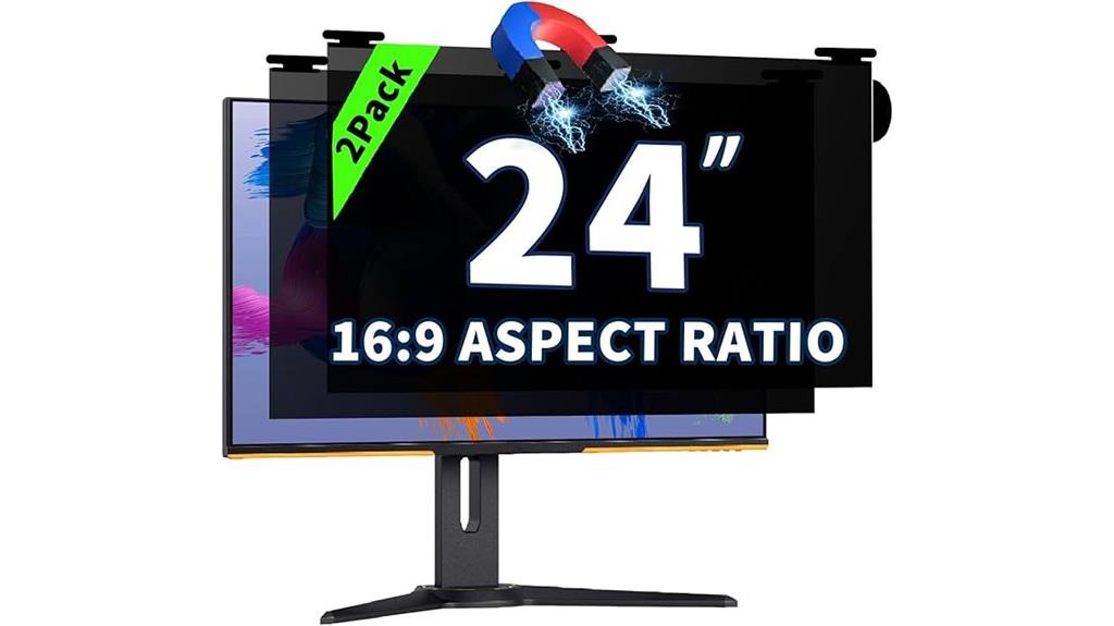 dual magnetic privacy screens