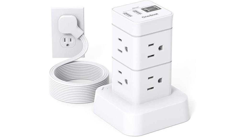 eight outlets four usb