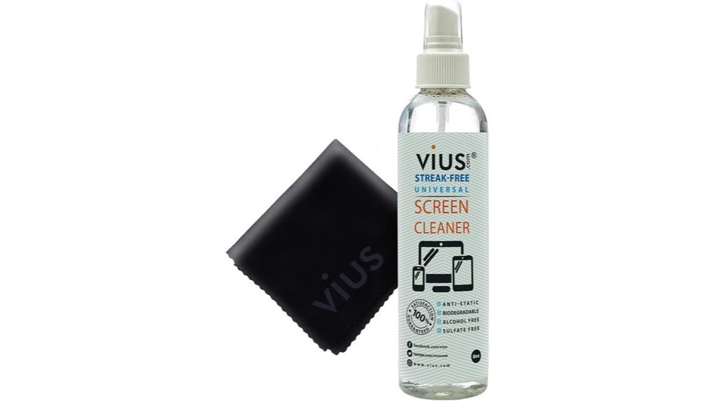 electronic screen cleaning spray