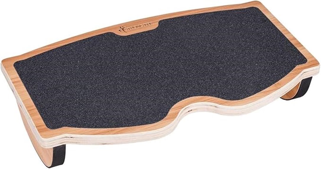 ergonomic wooden foot support