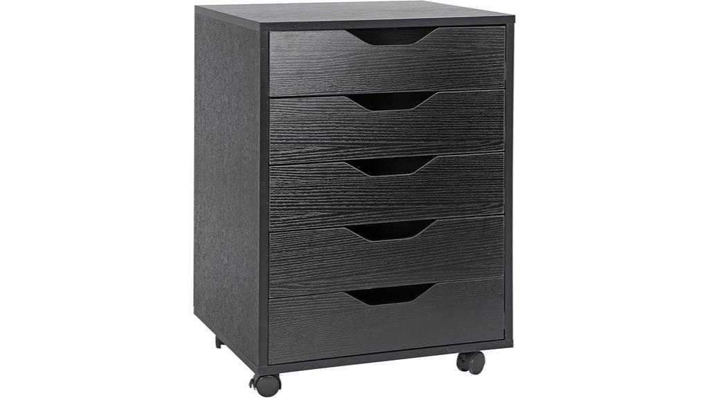 five drawer office cabinet
