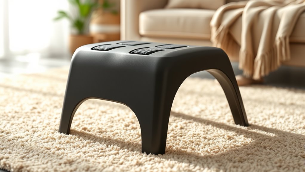 footrest stools with rollers