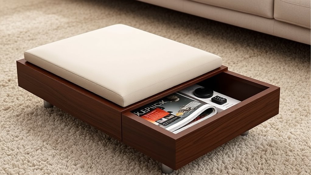 footrests with storage