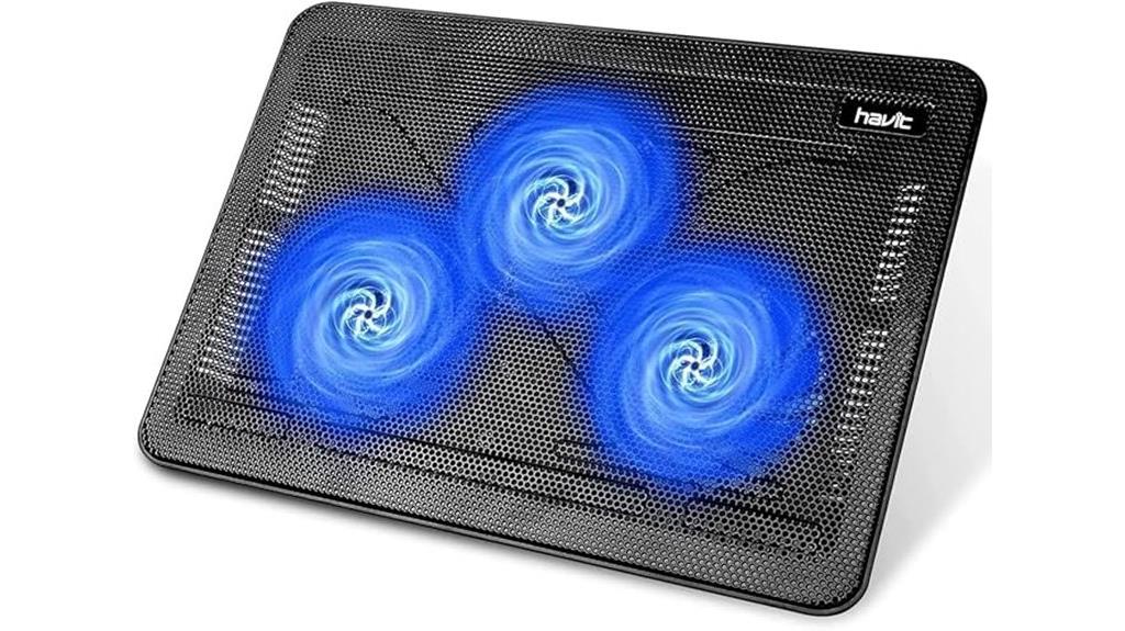 havit blue laptop cooler