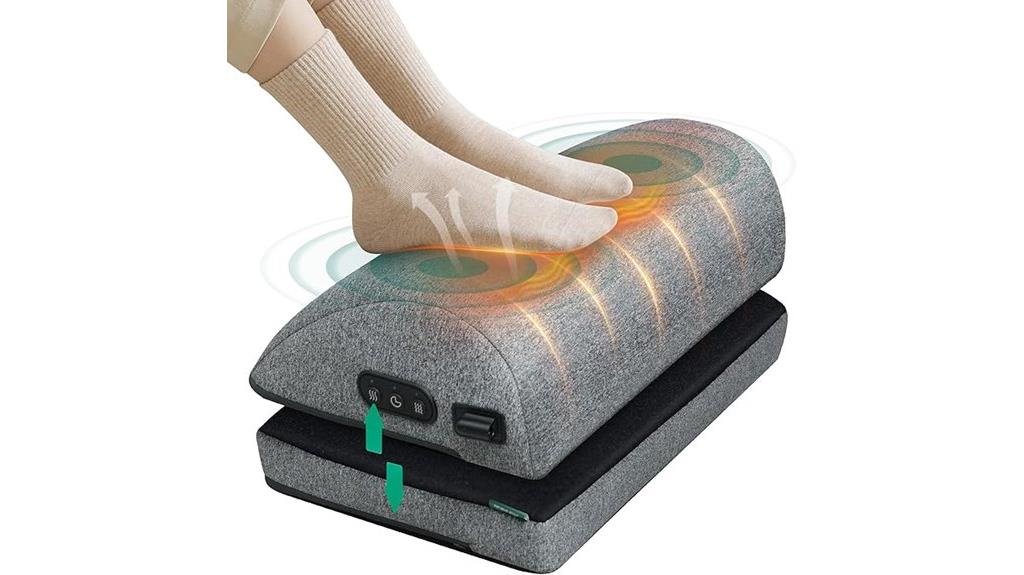 heated footrest with massage