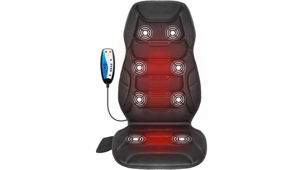 heated vibration back massager