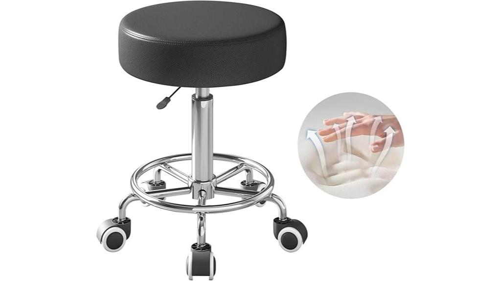 heavy duty pu swivel stool