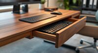hidden drawer keyboard storage