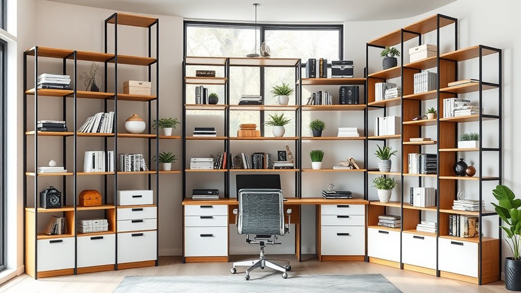 home office shelving considerations