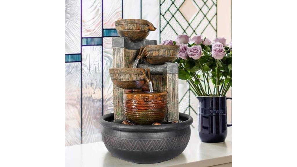 indoor led waterfall fountain