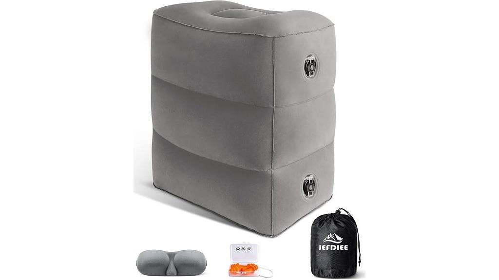 inflatable travel foot pillow