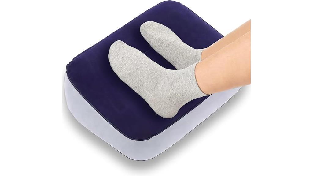 inflatable under desk footrest