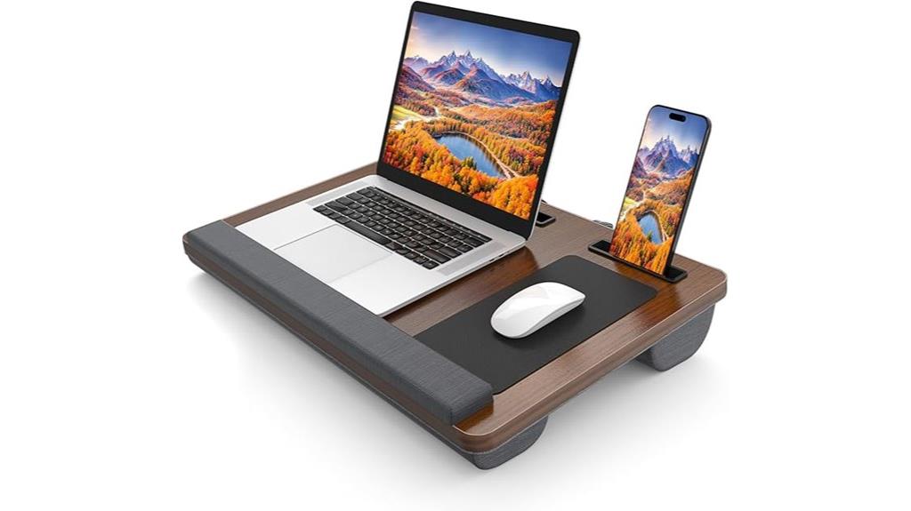 laptop desk with wrist support